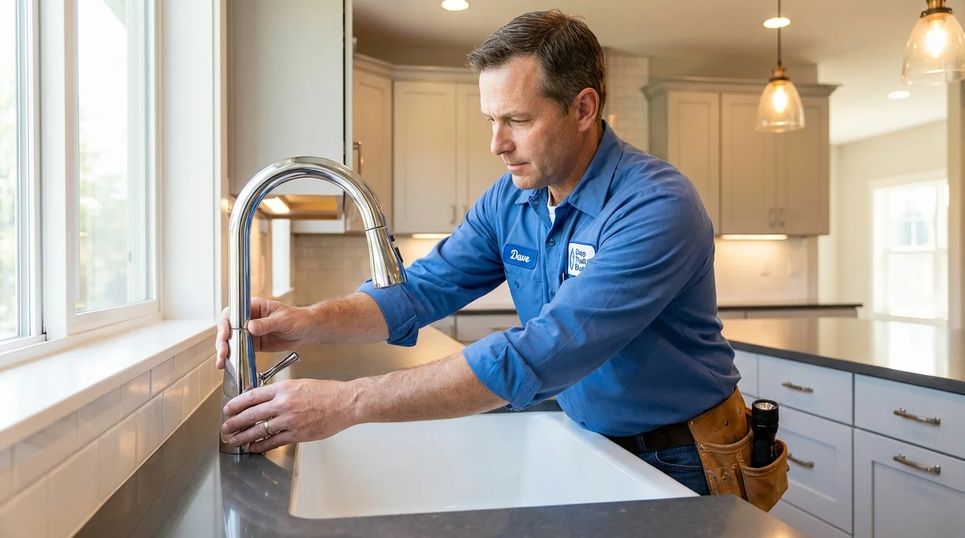 Kitchen faucet installation by Johns Plumbing LLC in Orem