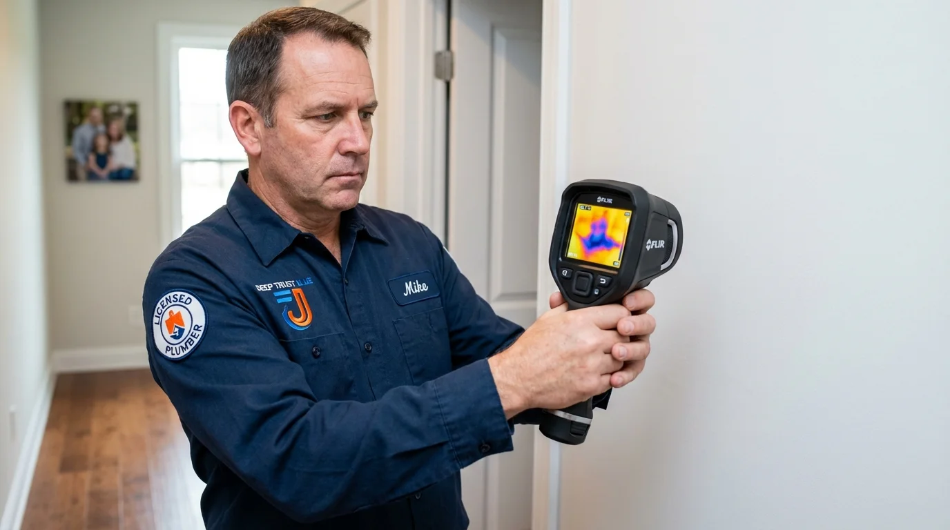 Thermal imaging leak detection by Johns Plumbing LLC in Orem